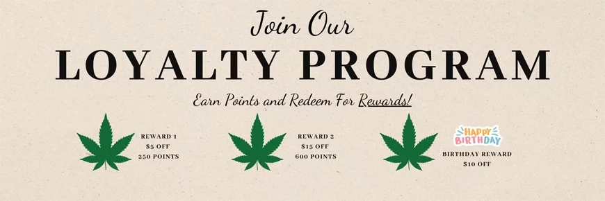 Image showcasing Happy Times Cannabis Loyalty Program.